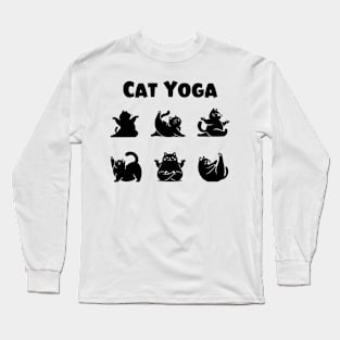 Cat Yoga Long Sleeve T-Shirt